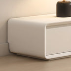 Meuble TV rectangulaire en bois blanc avec 2 tiroirs ventilés