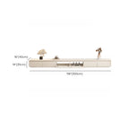 Meuble TV rectangulaire en bois blanc avec 2 tiroirs ventilés