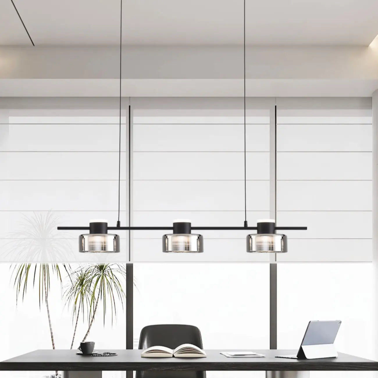 Suspension moderne à LED dimmable pour îlot de cuisine