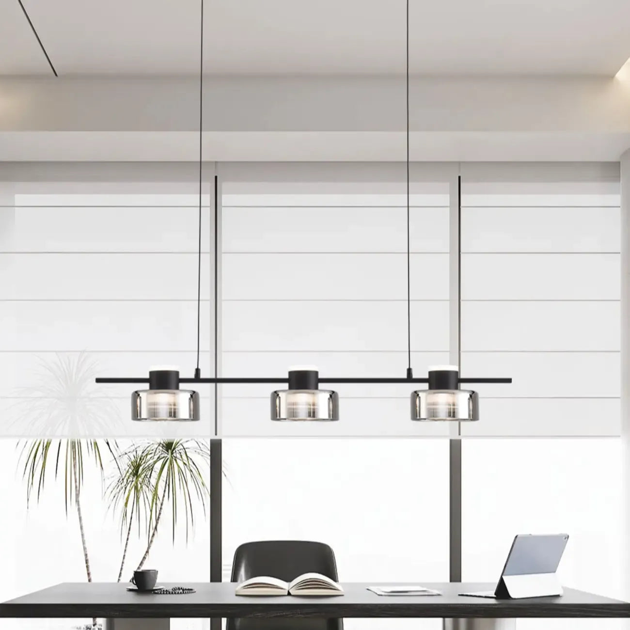 Suspension moderne à LED dimmable pour îlot de cuisine