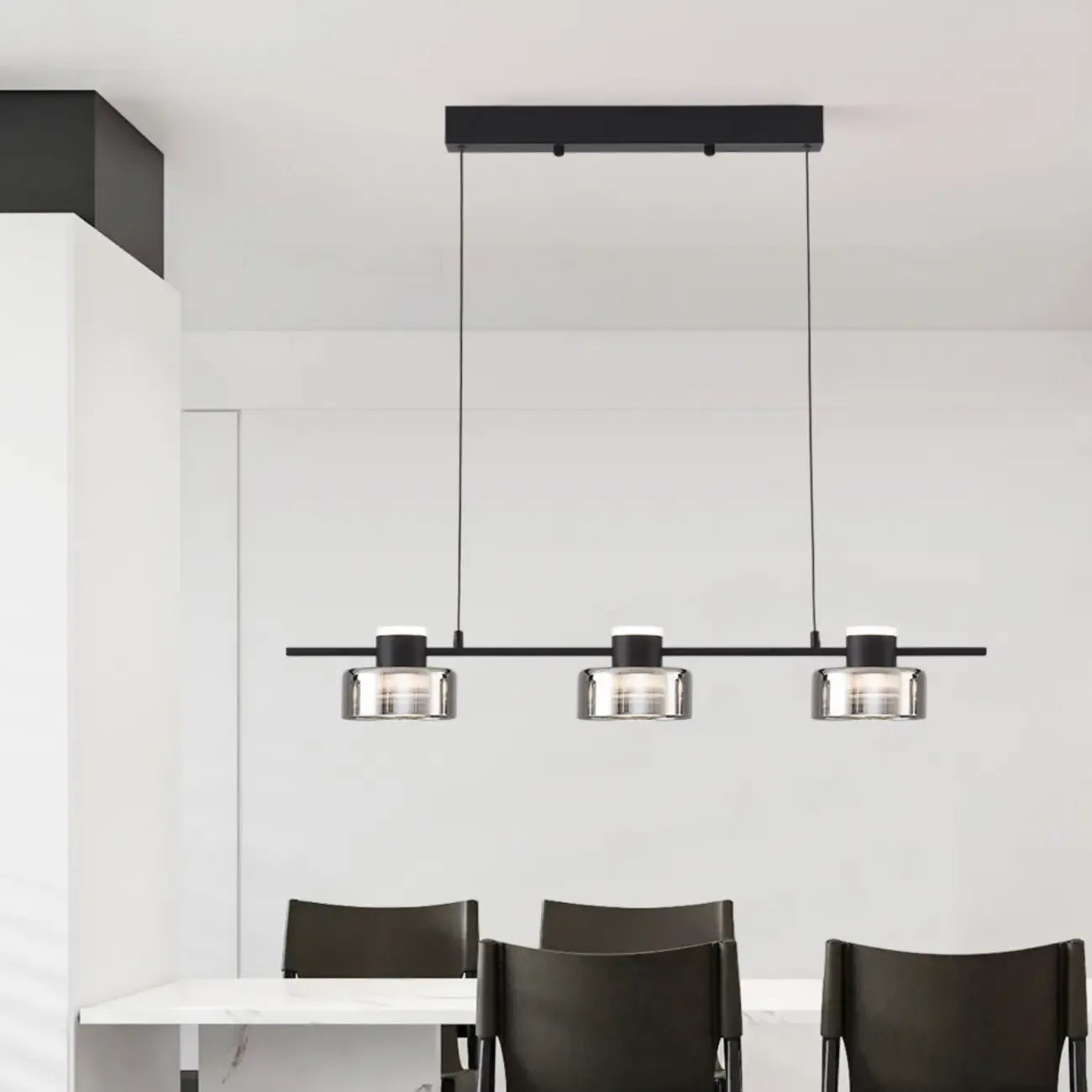 Suspension moderne à LED dimmable pour îlot de cuisine