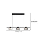 Suspension moderne à LED dimmable pour îlot de cuisine