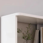 Bibliothèque d'angle en bois à 6 niveaux en forme de L