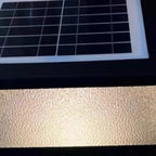 Lampes solaires carrées noires pour poteaux d'extérieur en métal