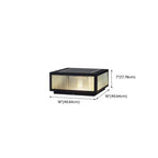 Lampes solaires carrées noires pour poteaux d'extérieur en métal