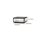Lampes solaires carrées noires pour poteaux d'extérieur en métal