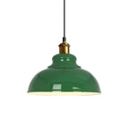 Lampada a sospensione industriale regolabile in ferro verde oliva per sala da pranzo