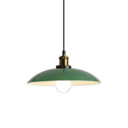 Lampada a sospensione industriale regolabile in ferro verde oliva per sala da pranzo