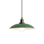 Lampada a sospensione industriale regolabile in ferro verde oliva per sala da pranzo