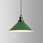 Lampada a sospensione industriale regolabile in ferro verde oliva per sala da pranzo