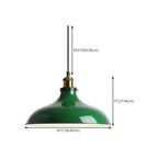 Lampada a sospensione industriale regolabile in ferro verde oliva per sala da pranzo