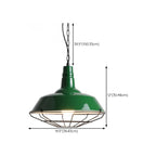 Lampada a sospensione industriale regolabile in ferro verde oliva per sala da pranzo
