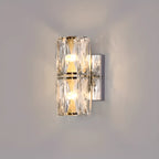 Applique murale d'ambiance pilier en cristal clair Sheen
