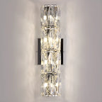 Applique murale d'ambiance pilier en cristal clair Sheen