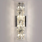 Applique murale d'ambiance pilier en cristal clair Sheen
