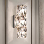 Applique murale d'ambiance pilier en cristal clair Sheen
