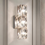 Applique murale d'ambiance pilier en cristal clair Sheen