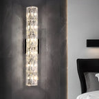 Applique murale d'ambiance pilier en cristal clair Sheen