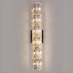 Applique murale d'ambiance pilier en cristal clair Sheen