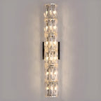 Applique murale d'ambiance pilier en cristal clair Sheen