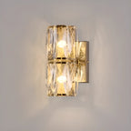 Applique murale d'ambiance pilier en cristal clair Sheen