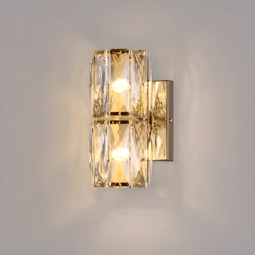 Applique murale d'ambiance pilier en cristal clair Sheen