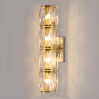 Applique murale d'ambiance pilier en cristal clair Sheen