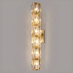 Applique murale d'ambiance pilier en cristal clair Sheen