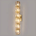 Applique murale d'ambiance pilier en cristal clair Sheen