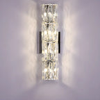 Applique murale d'ambiance pilier en cristal clair Sheen