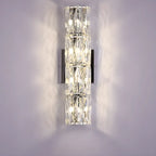 Applique murale d'ambiance pilier en cristal clair Sheen