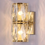 Applique murale d'ambiance pilier en cristal clair Sheen