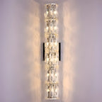 Applique murale d'ambiance pilier en cristal clair Sheen