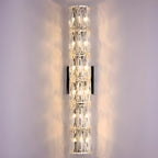 Applique murale d'ambiance pilier en cristal clair Sheen