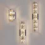 Applique murale d'ambiance pilier en cristal clair Sheen