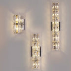 Applique murale d'ambiance pilier en cristal clair Sheen