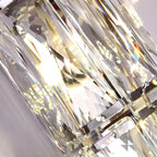 Applique murale d'ambiance pilier en cristal clair Sheen