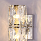 Applique murale d'ambiance pilier en cristal clair Sheen