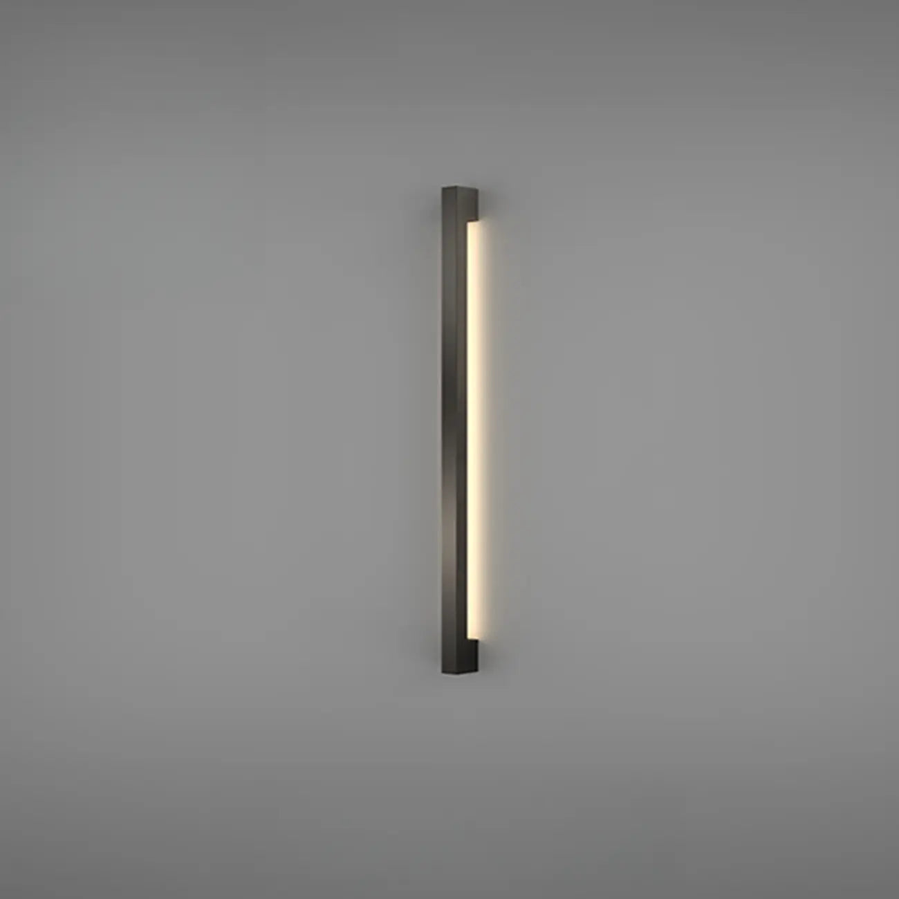Applique murale minimaliste en tube de métal acrylique et LED