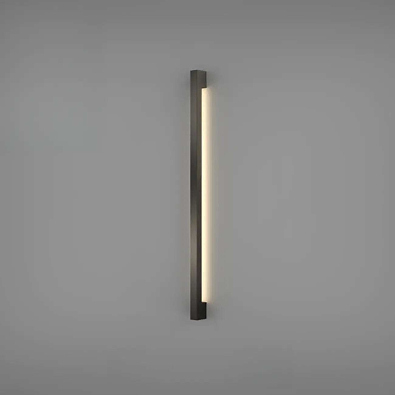 Applique murale minimaliste en tube de métal acrylique et LED
