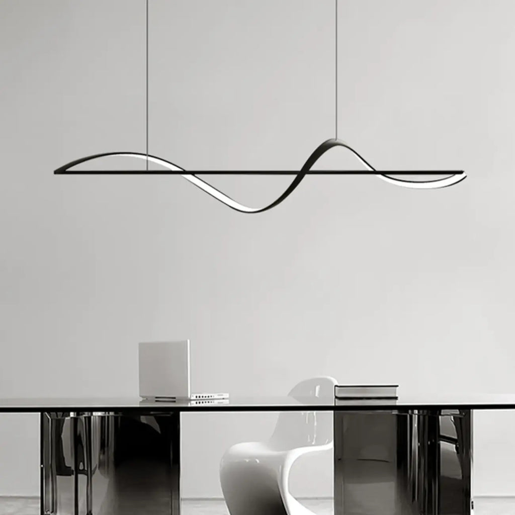 Suspension LED moderne à intensité variable pour îlot de cuisine