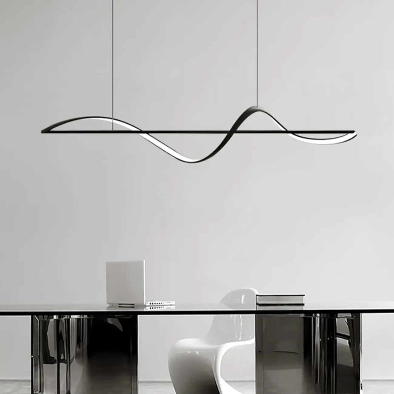 Suspension LED moderne à intensité variable pour îlot de cuisine