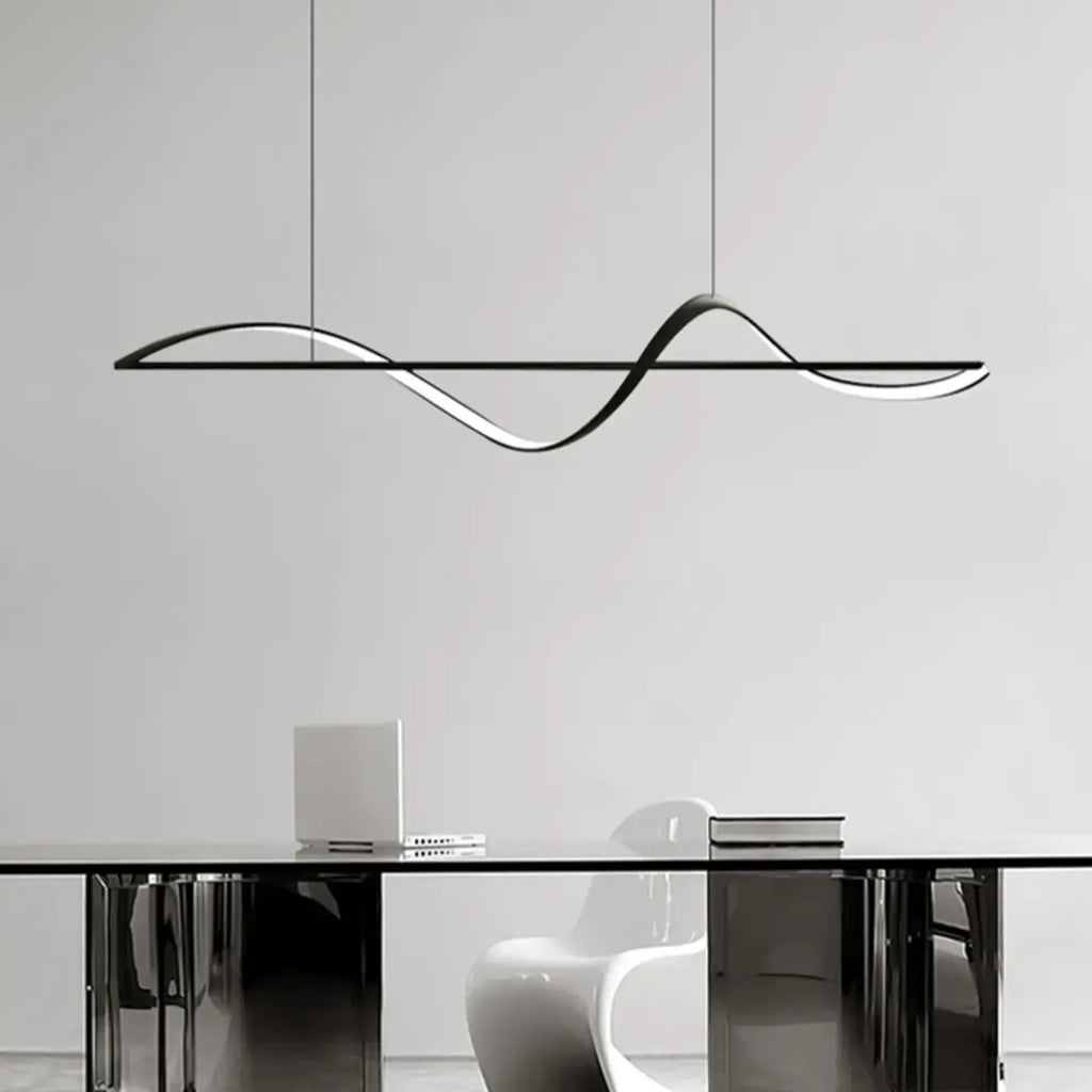 Suspension LED moderne à intensité variable pour îlot de cuisine