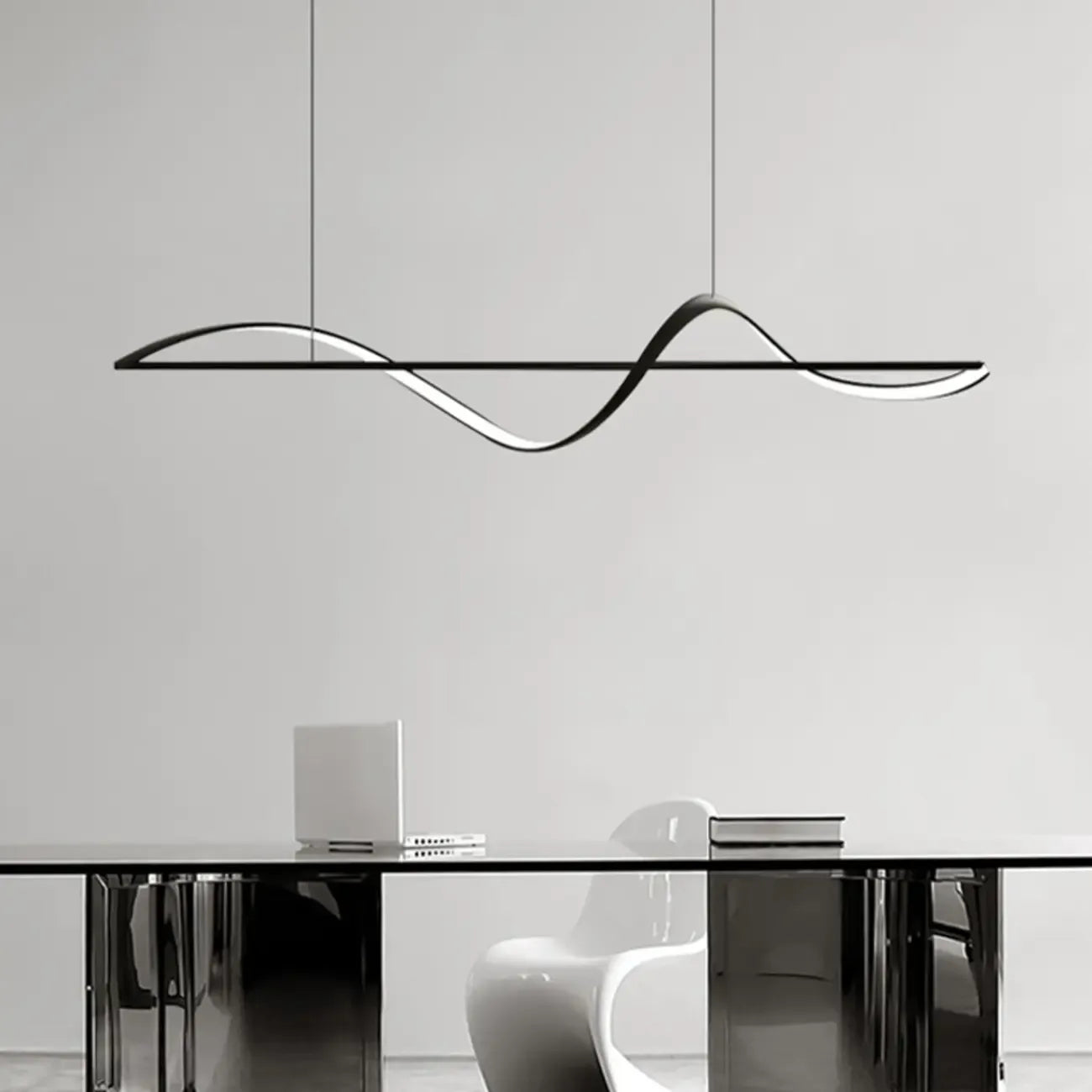 Suspension LED moderne à intensité variable pour îlot de cuisine