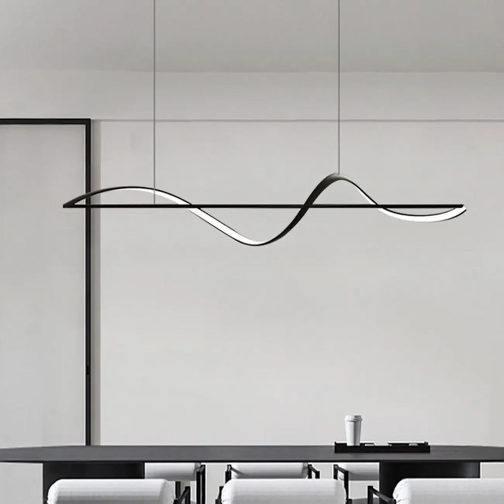 Suspension LED moderne à intensité variable pour îlot de cuisine