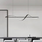 Suspension LED moderne à intensité variable pour îlot de cuisine