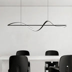 Suspension LED moderne à intensité variable pour îlot de cuisine