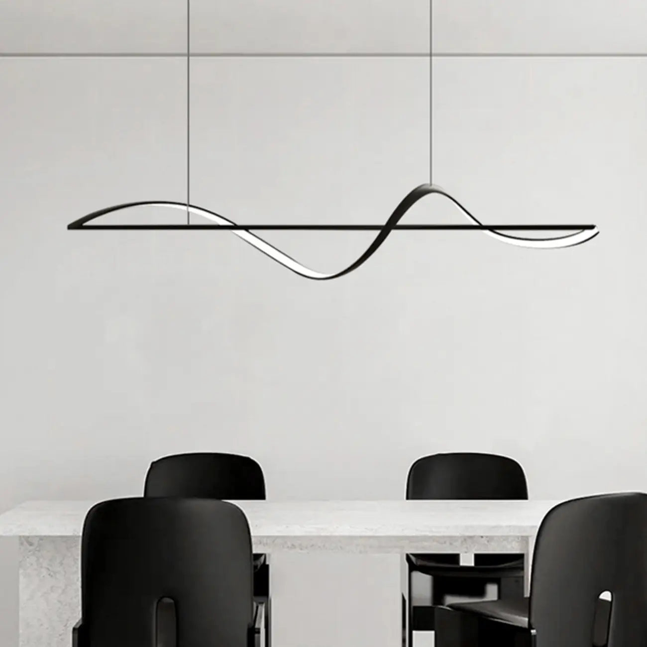 Suspension LED moderne à intensité variable pour îlot de cuisine