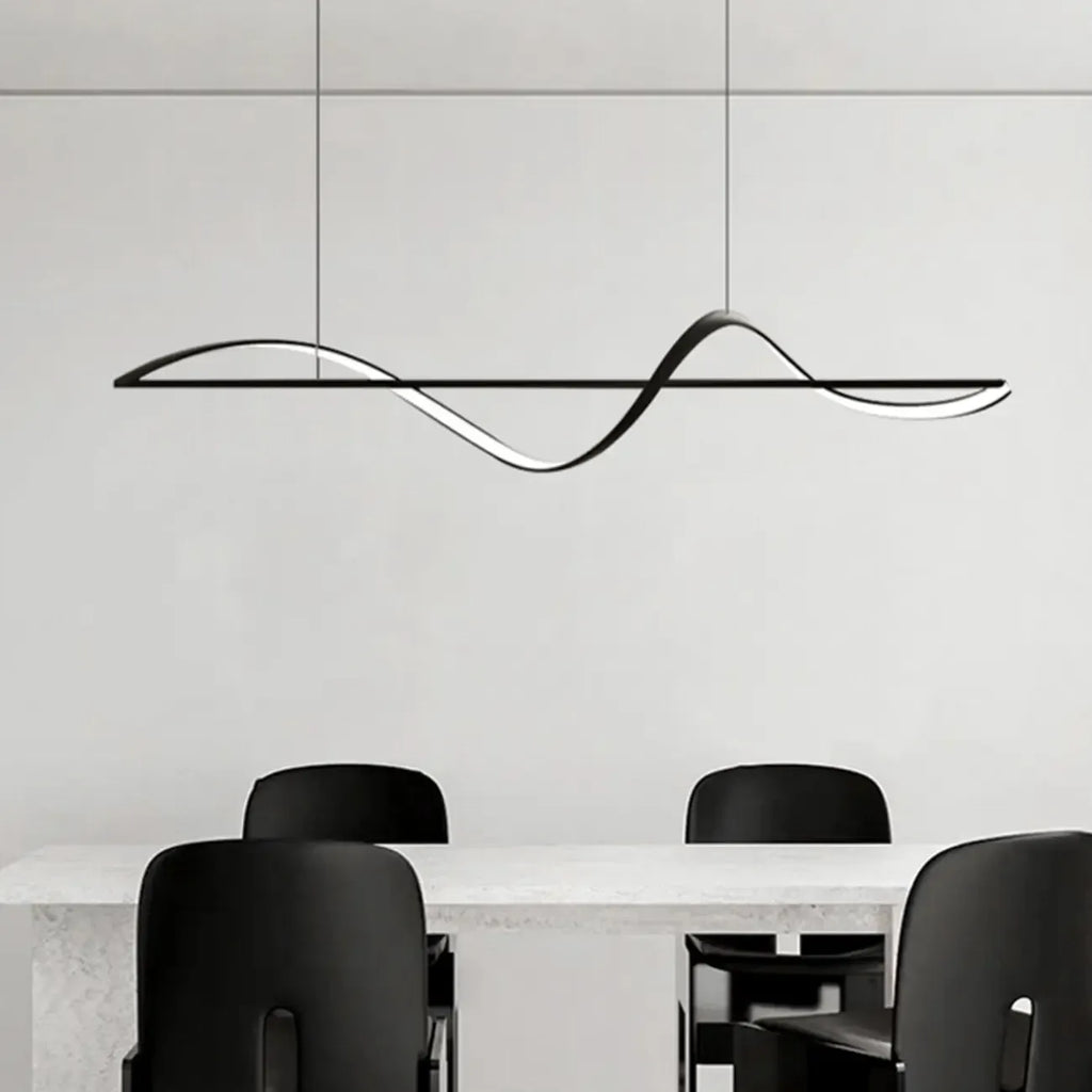 Suspension LED moderne à intensité variable pour îlot de cuisine