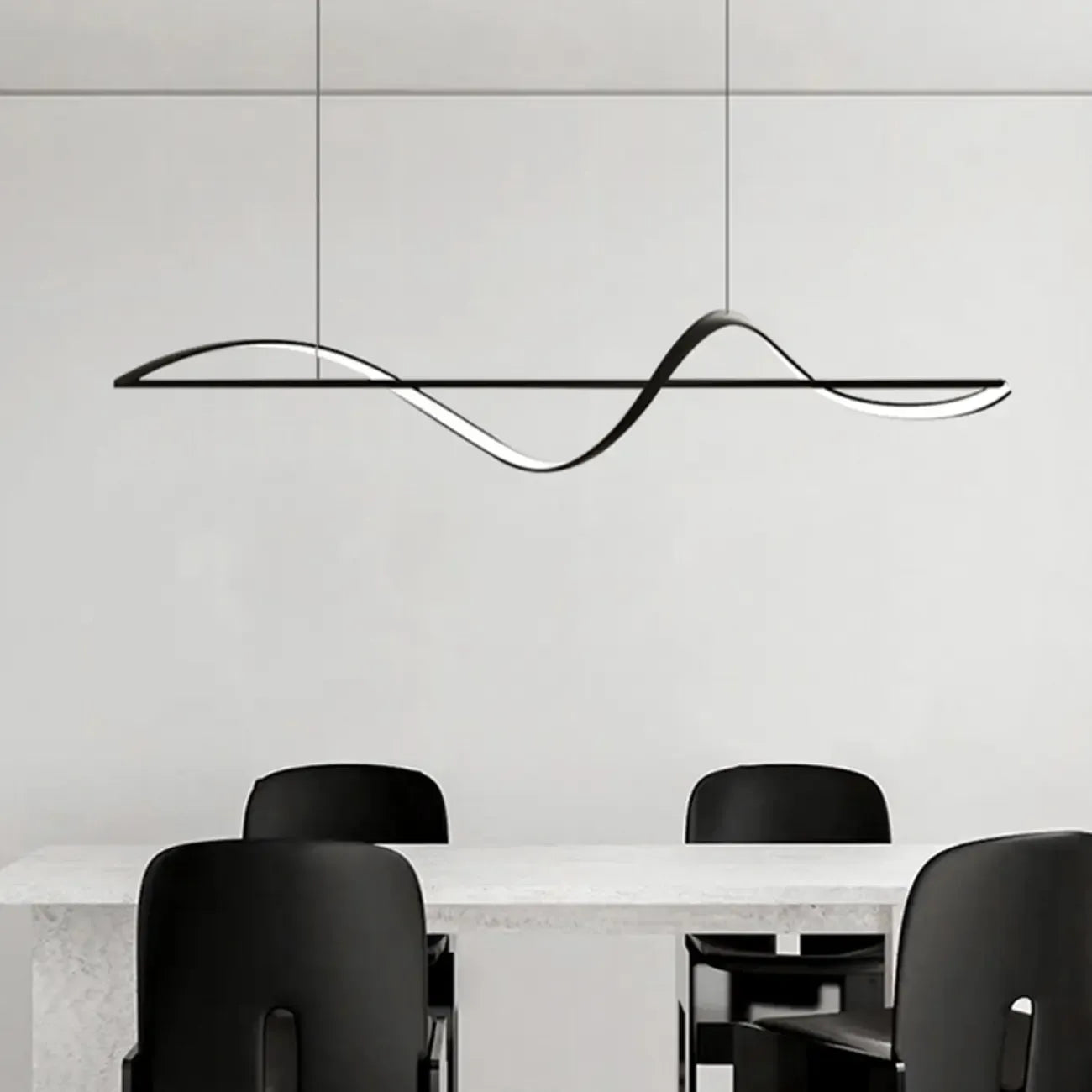 Suspension LED moderne à intensité variable pour îlot de cuisine